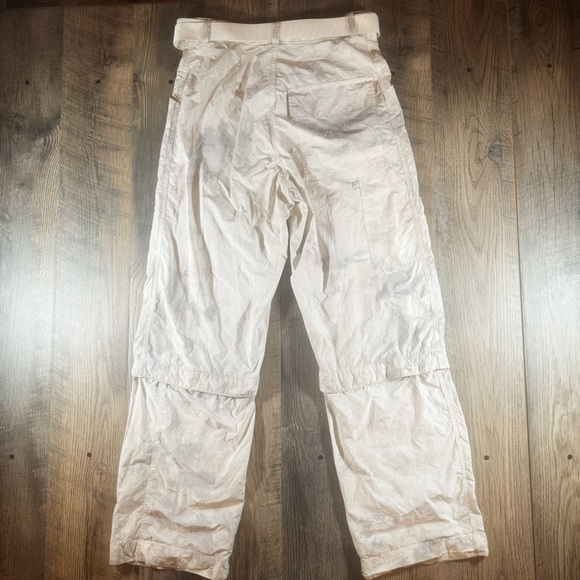 PERFECT NUMBER PRFCT NMBR Pants Womens Small White & Gray Belted Parachute Pants - Picture 10 of 13